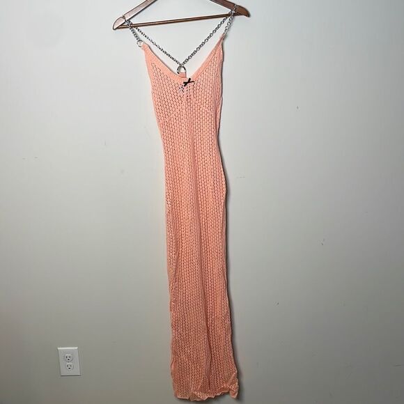 The Ragged Priest Pink Knit Maxi Dress Size Small - Picture 1 of 8